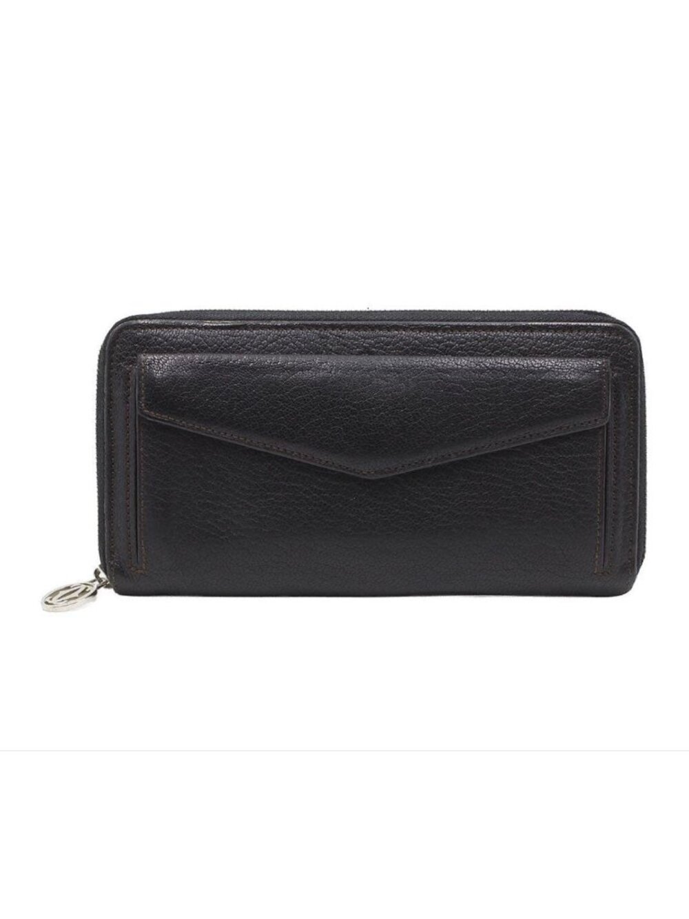Cartier les Must Leather Zip Around Wallet